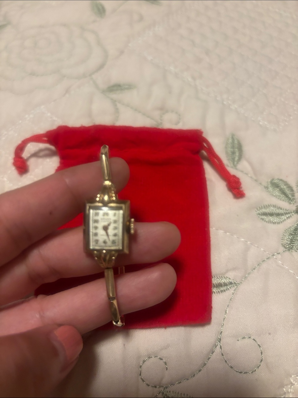 Gold-Filled Women's Vintage Style Bracelet Watch - Gold